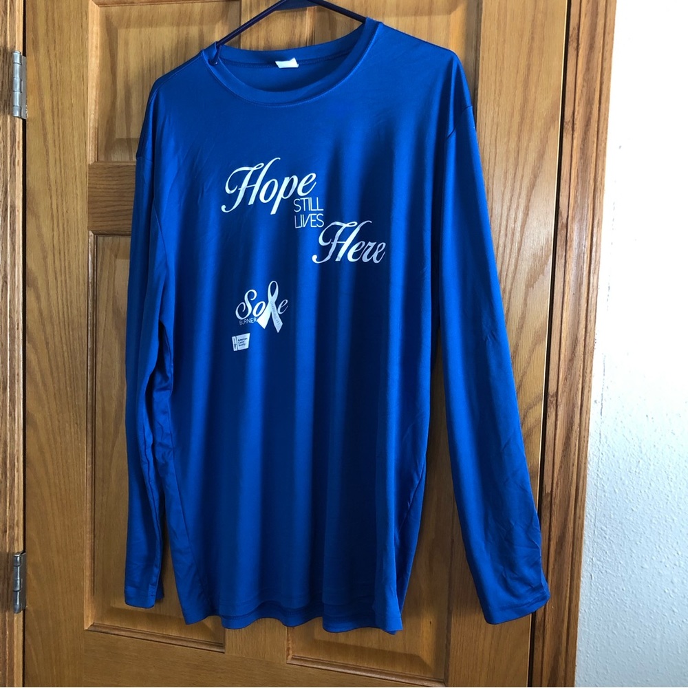 💚 5 for $15! 💚 Blue American Cancer Society Shirt